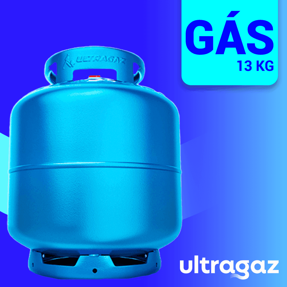 Botijão de gás de cozinha P13 13 kg Ultragaz
